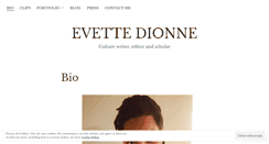 Desktop Screenshot of evettedionne.com