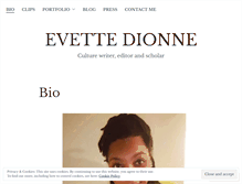 Tablet Screenshot of evettedionne.com